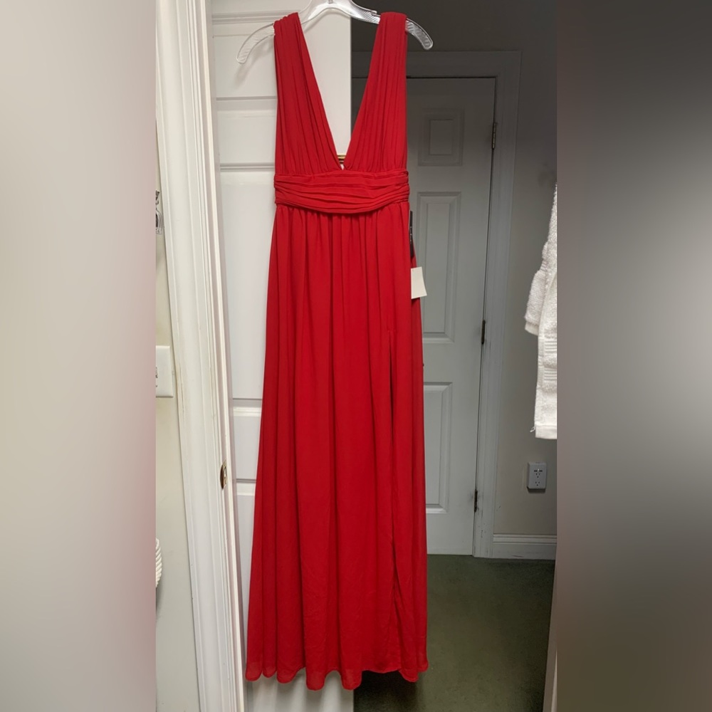 Lulu’s Long Red Dress